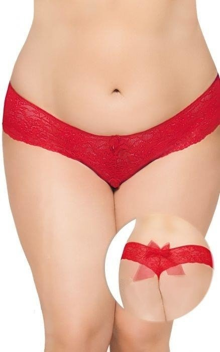 Ozdobne Stringi Damskie Soft Line 2436 XL-XXXL XL