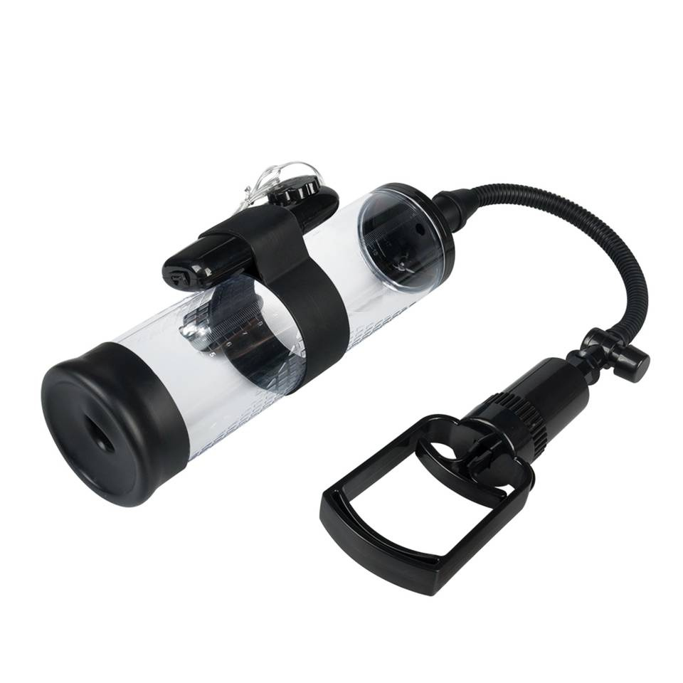 Pompka Powiększająca Penisa - Powerpump Max Vibrating Black&Clear