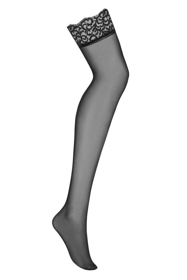 Czarne Pończochy z Pasem - Obsessive S314 S/M/L