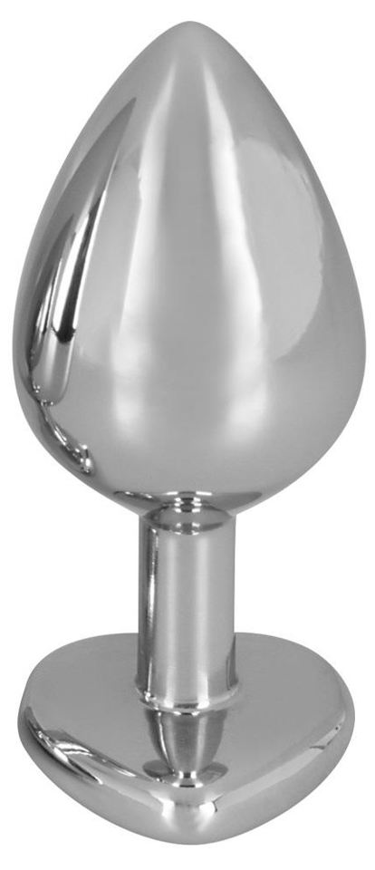 Korek Analny Z Czerwonym Kryształem Diamond Anal Plug Heart Red Medium