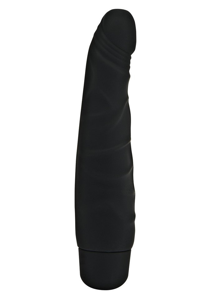 Czarny Mini Wibrator Silikonowy Penis - Silicone Classic