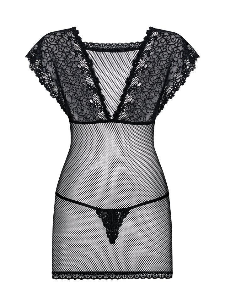 Seksowna Koszulka i Stringi - Obsessive 821-CHE-1 S/M