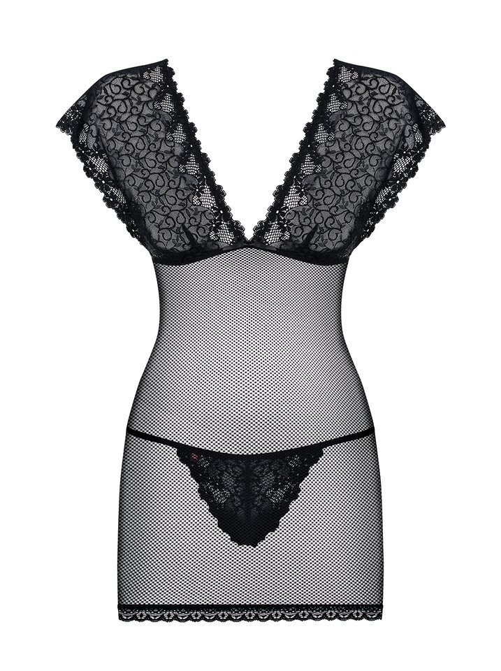 Seksowna Koszulka i Stringi - Obsessive 821-CHE-1 S/M