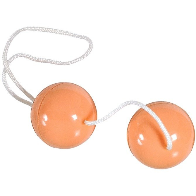 Cieliste Lateksowe Kule Gejszy Na Sznureczku - Supersoft Orgasmus Balls