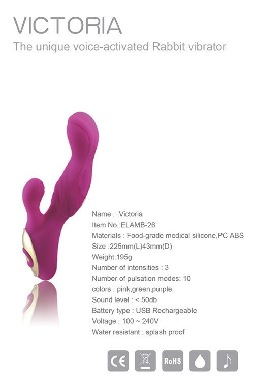 Wibrator Wielofunkcyjny Na Głos I Dotyk - Easy Love Victoria