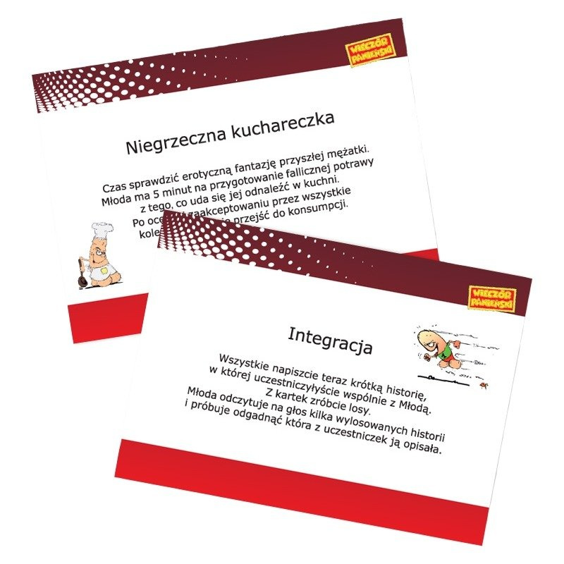 Karty Do Gry Na Wieczór Panieński W Domu