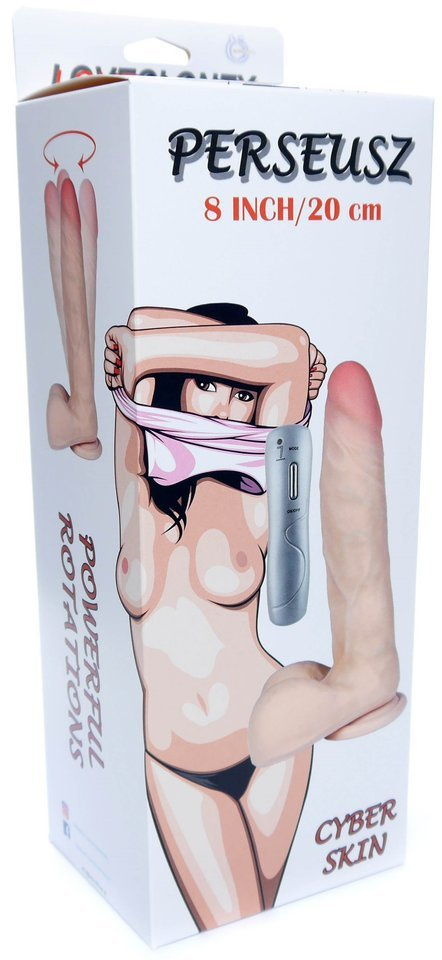 Dildo Obrotowy Penis Cyber Skin - Loveclonex Perseusz 8"