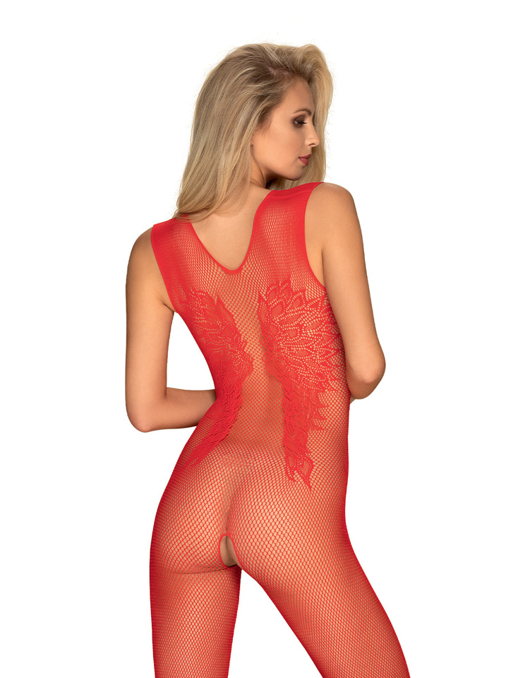 Czerwony Bodystocking - Obsessive N112 S/M/L