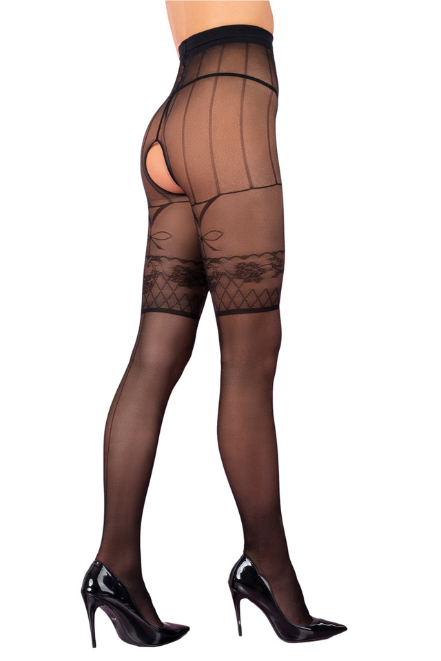 Wyjątkowe Rajstopy Z Dziurką - Napama LivCo Corsetti L