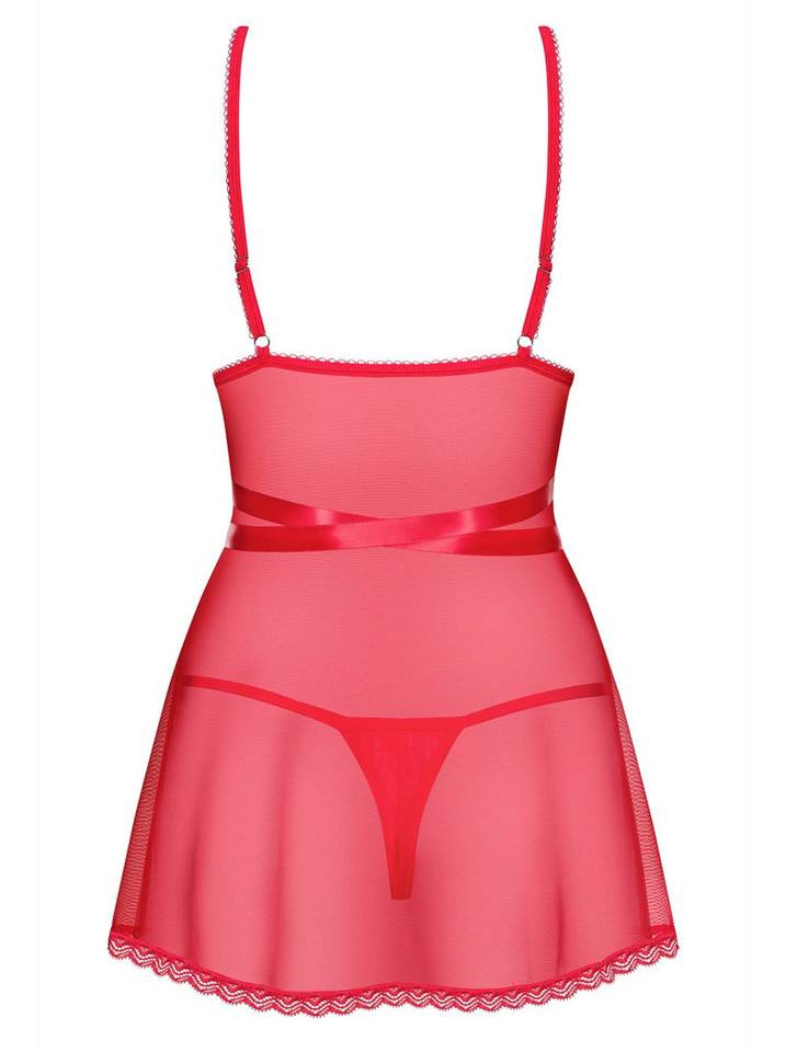 Czerwona Babydoll i Stringi - Obsessive Lovlea S/M