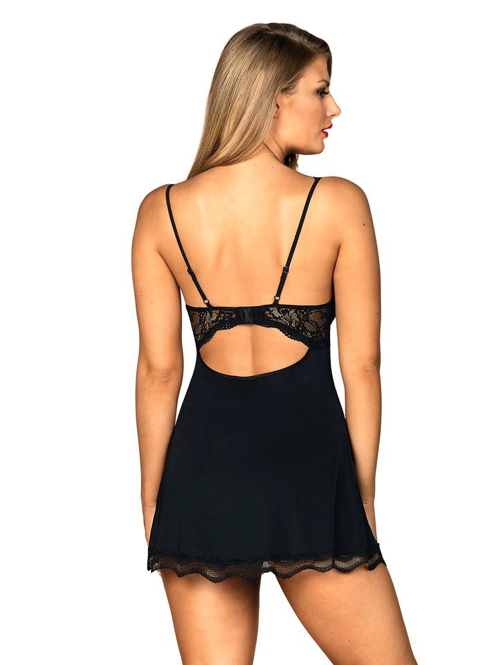 Elegancka Babydoll i Stringi  - Obsessive Luvae L/XL