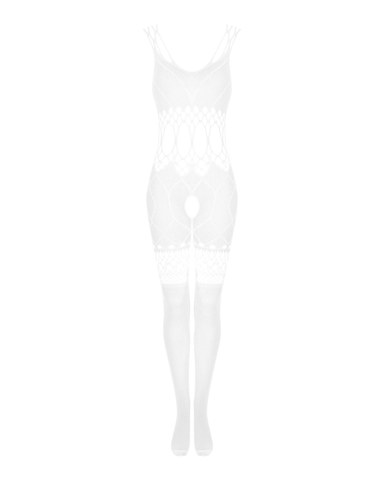 Pikantny Biały Bodystocking G330 Obsessive S/M/L