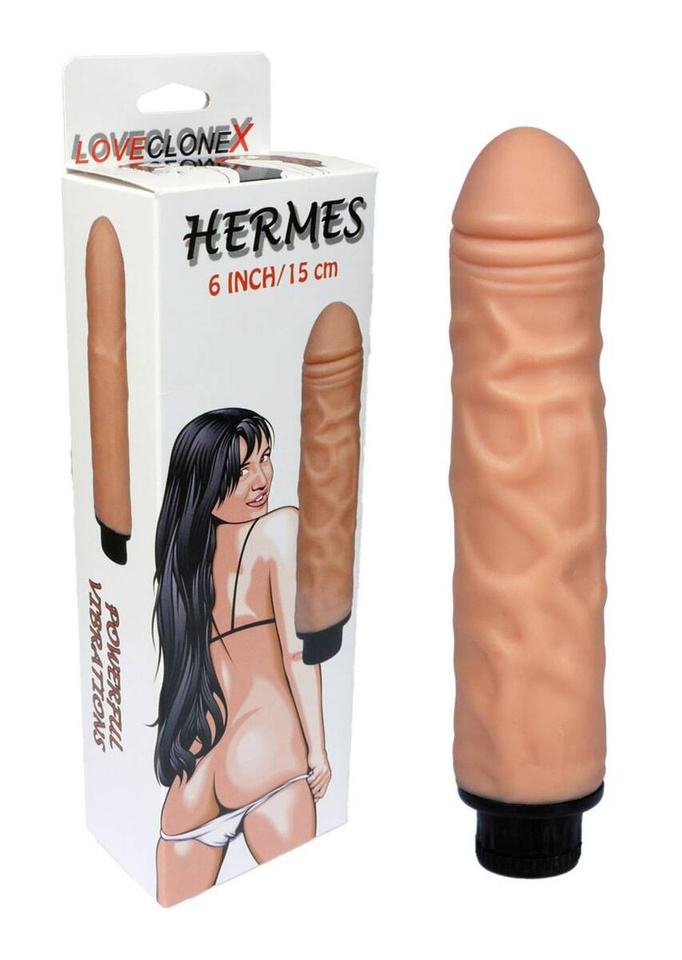 Wibrator Penis Cyber Skin - Loveclonex Hermes 6"