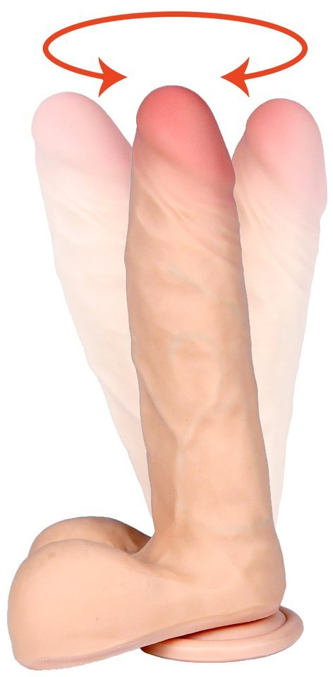 Dildo Rotacyjne Z Cyber Skóry - Loveclonex Neptun 8"