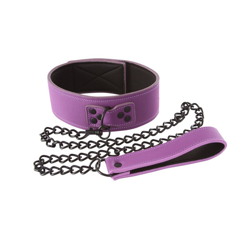 Markowa Obroża Ze Smyczą - Lust Bondage Collar