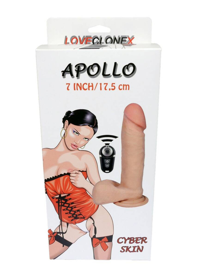 Dildo Rotacyjne Z Cyber Skóry - Loveclonex Apollo 7"