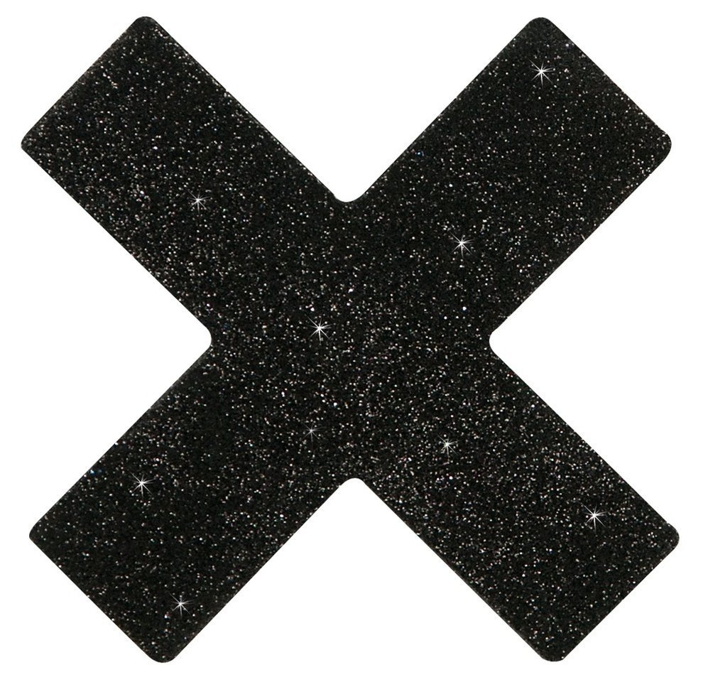 Czarne Lśniące Ozdoby Na Sutki - Titty Sticker