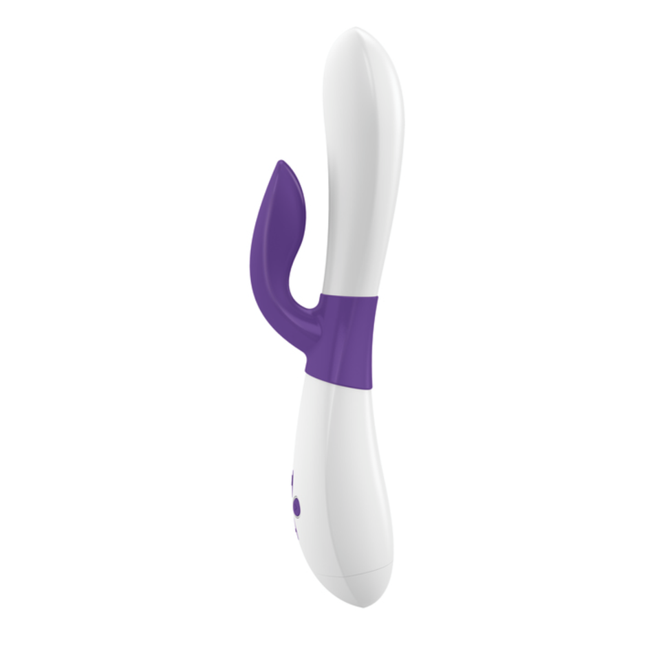 Wibrator Ze Stymulatorem Łechtaczki  Ovo K2 Rabbit Lilac White