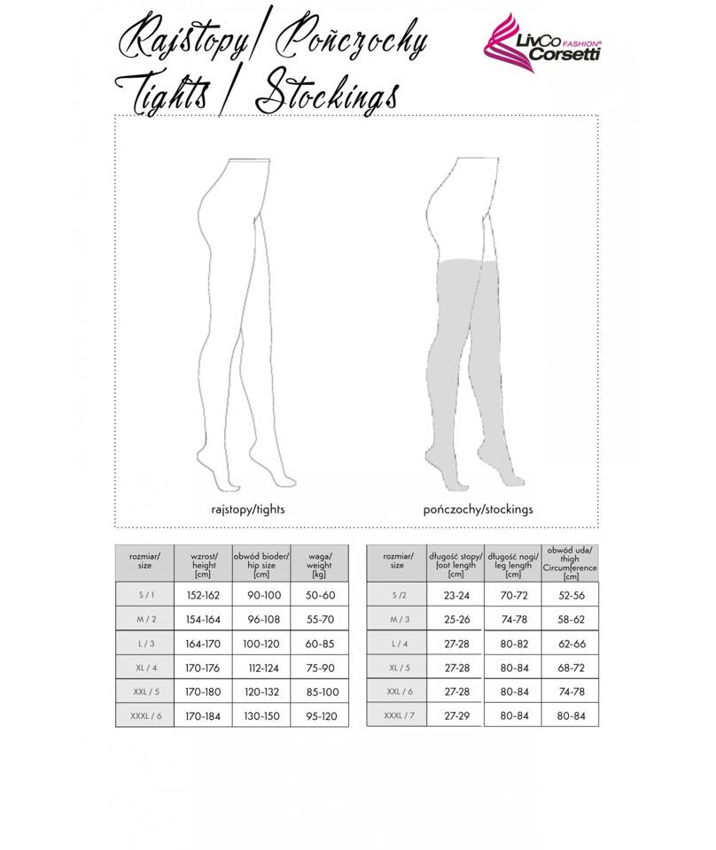 Seksowne Zdobione Rajstopy Z Dziurką - Nimari LivCo Corsetti 4