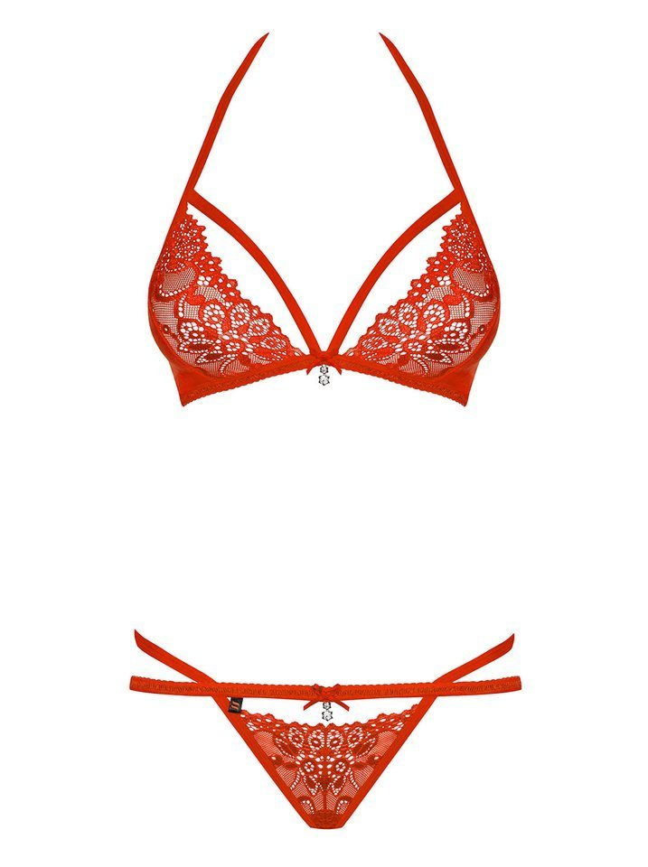 Zestaw Biustonosz i Stringi - Obsessive 838-SET-3 L/XL