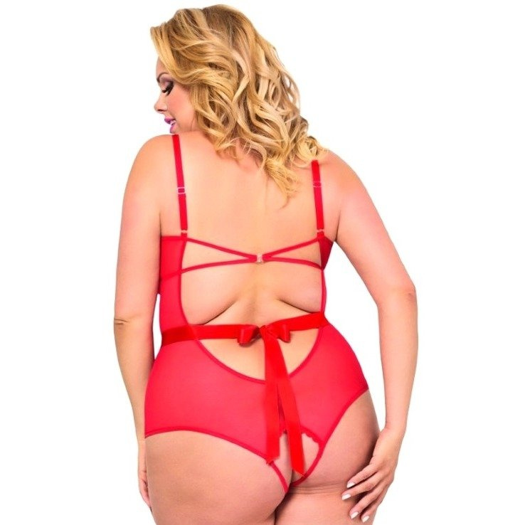 Sexowne Body Otwarte - Amelia SoftLine 1857 Plus Size XL