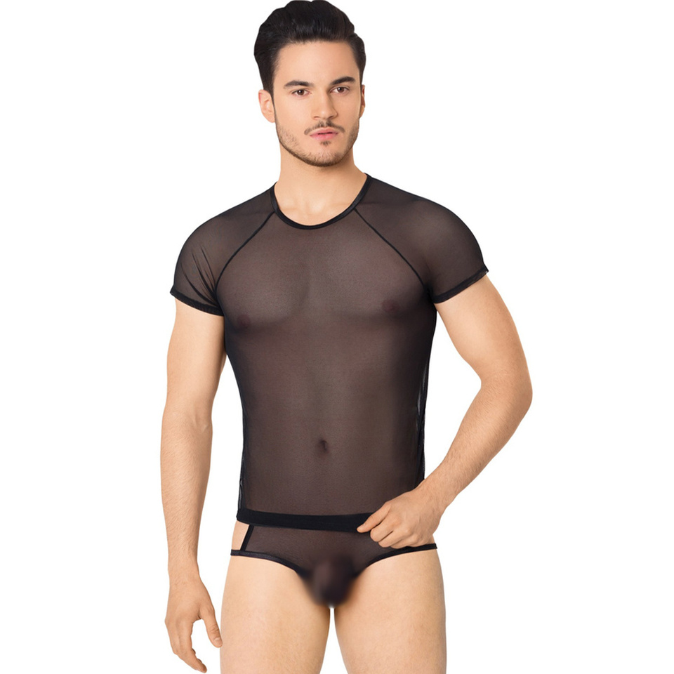 Prześwitujący Zestaw Męski - Soft Line 4607 XL