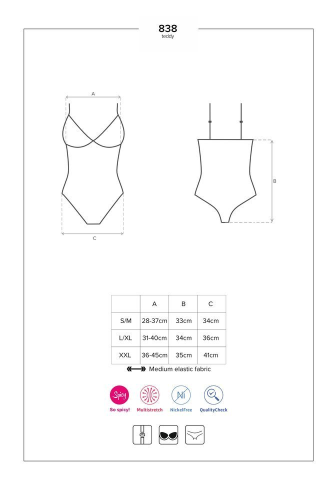 Body - Obsessive 838-TED-1 XXL