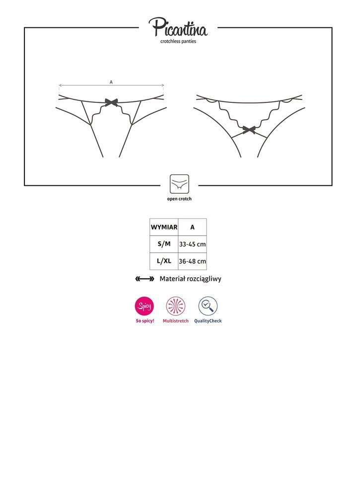 Otwarte Stringi Damskie - Obsessive Picantina L/XL