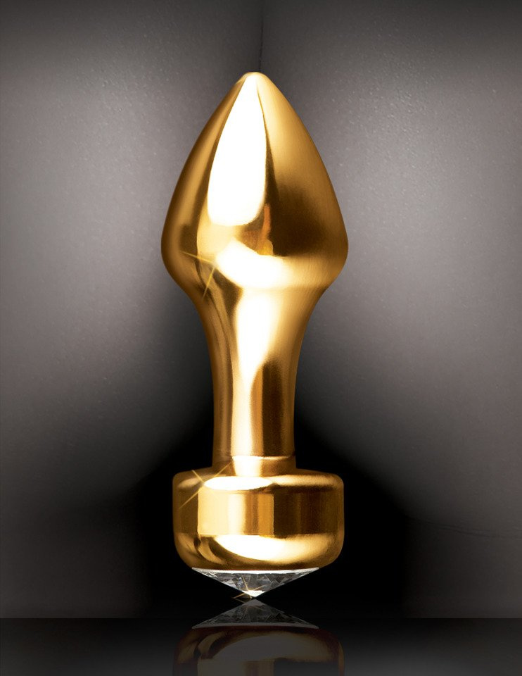 Złoty Wtykacz Analny Z Kryształem - Fetish Fantasy Gold Mini Luv Plug