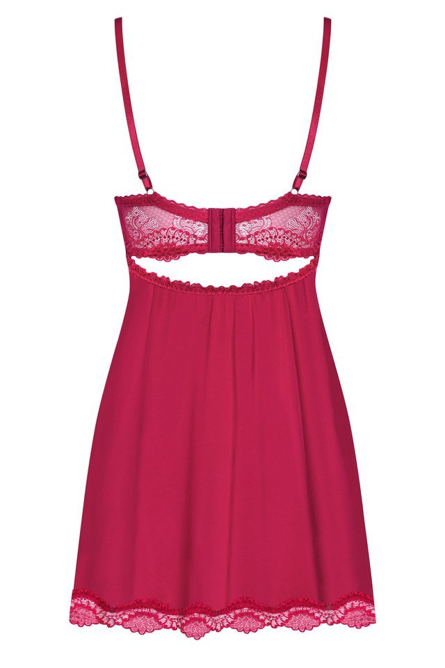 Kusząca Babydoll i Stringi - Obsessive Rosalyne S/M