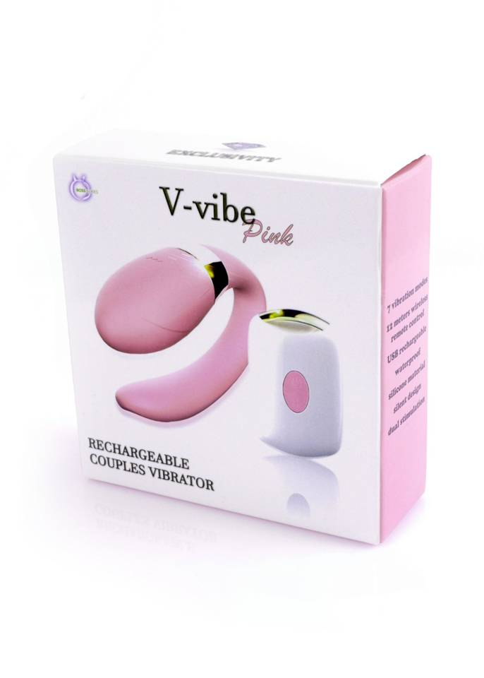 Wibrator Typu Podkówka Dla Obojga Partnerów - V-Vibe Pink Boss Series