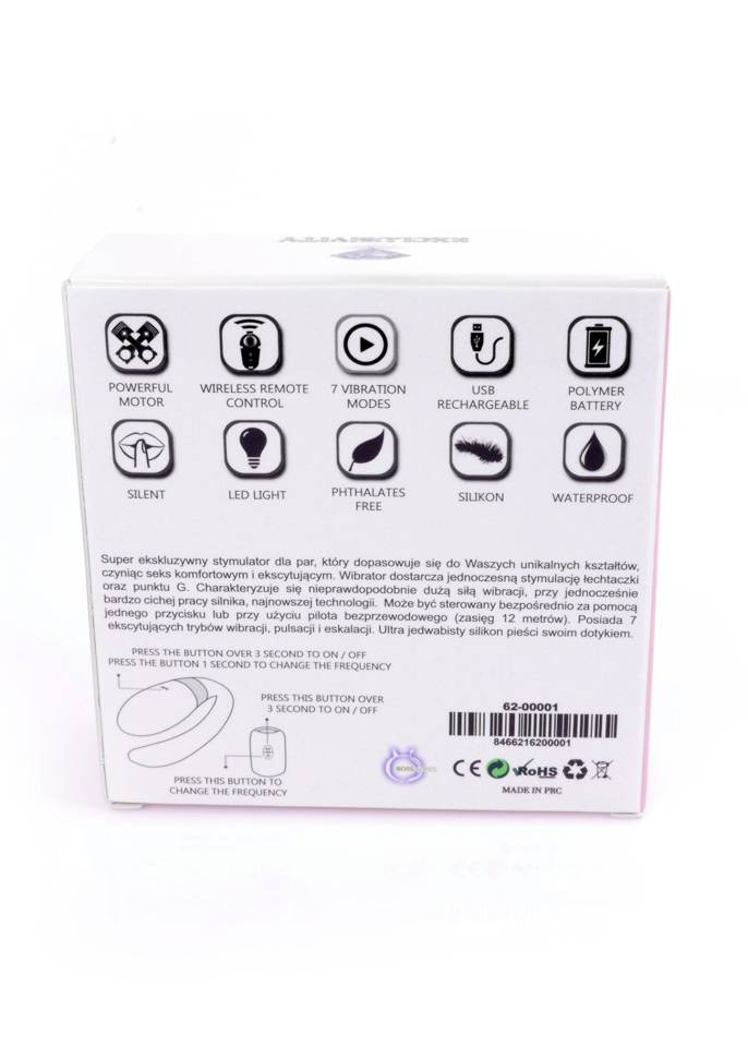 Wibrator Typu Podkówka Dla Obojga Partnerów - V-Vibe Pink Boss Series