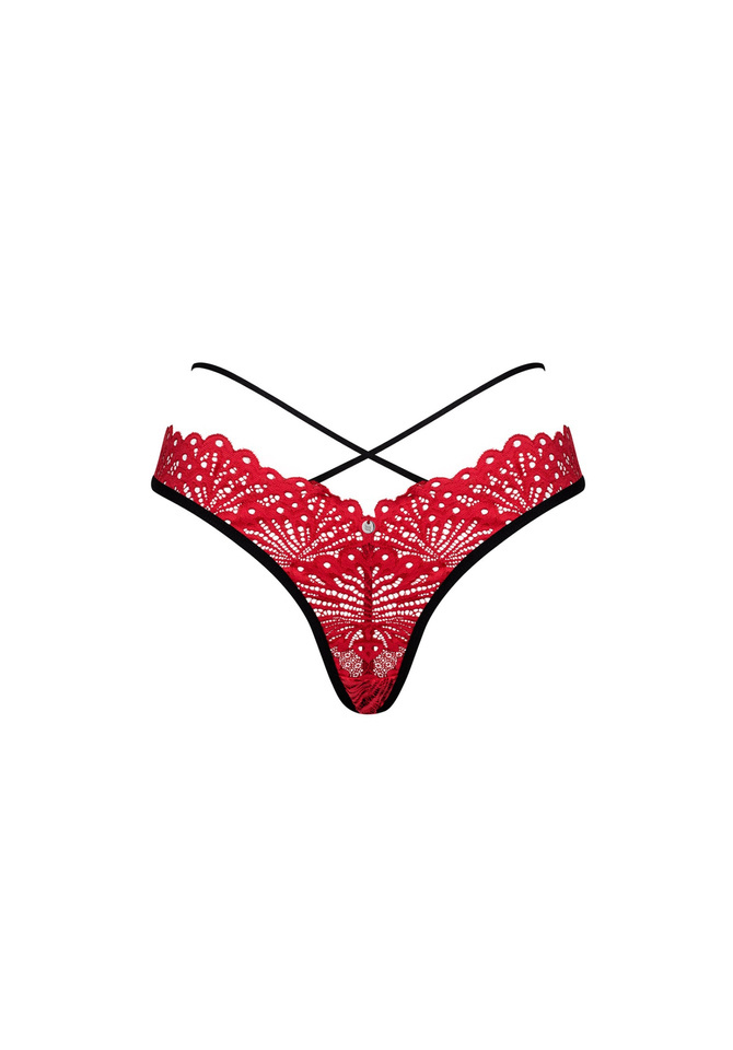 Kuszące, Czerwone Stringi - Obsessive Mettia L/XL