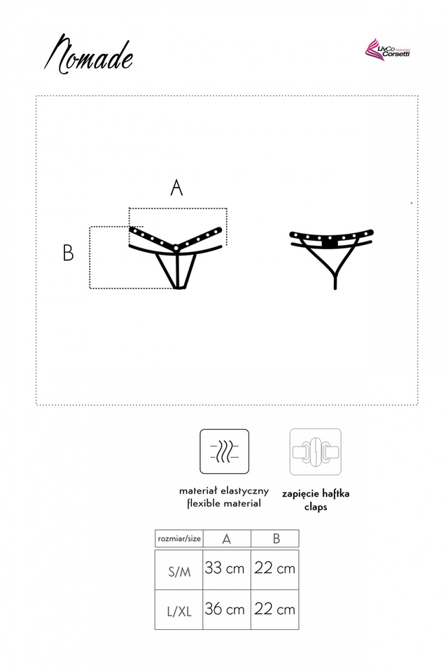 Stringi Nomade Black LivCo Corsetti Fashion S/M