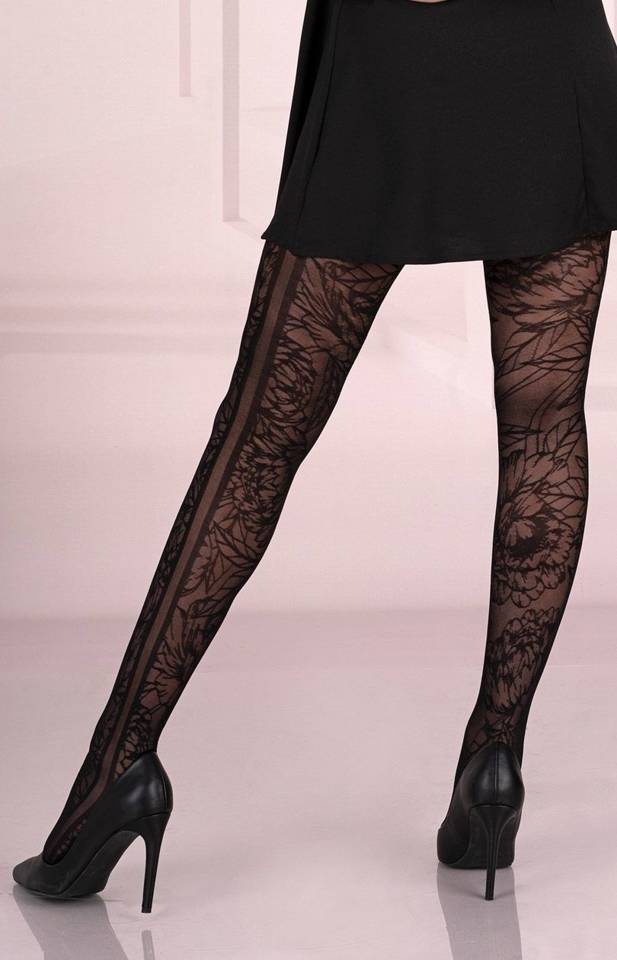 Seksowne Kwieciste Rajstopy - Messirec LivCo Corsetti Fashion L