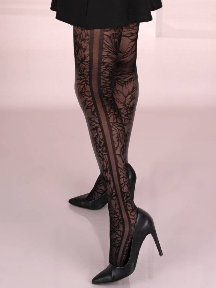 Seksowne Kwieciste Rajstopy - Messirec LivCo Corsetti Fashion L