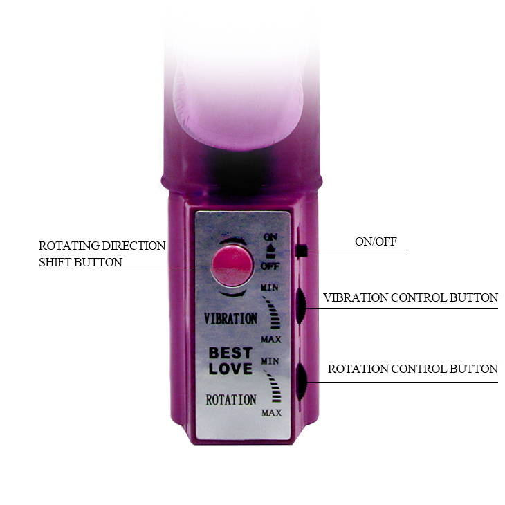 Wibrator Rotacyjny Ze Stymulatorami Łechtaczki - Christina