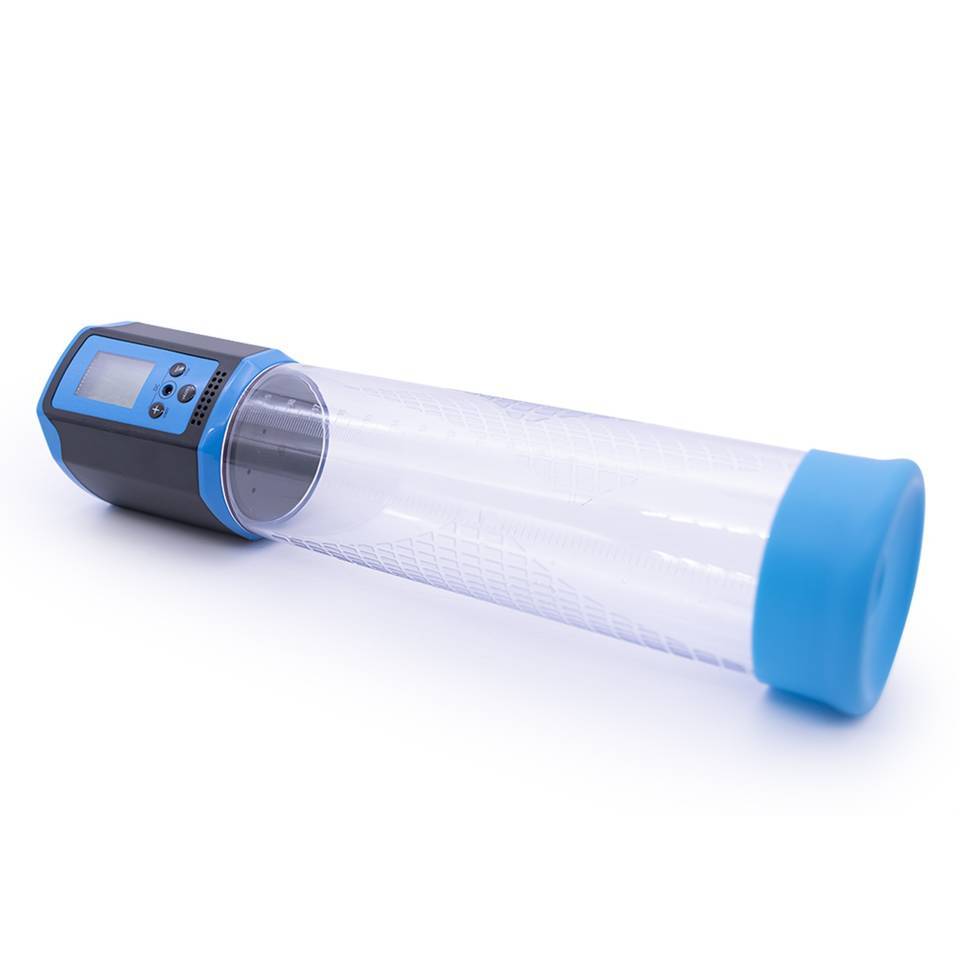 Niebieska Pompka Passion Pump Men Premium Rechargeable Automatic Lcd