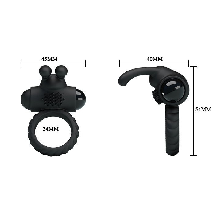 Pretty Love Eudora - Silikonowy Wibrujący Ring Na Penisa