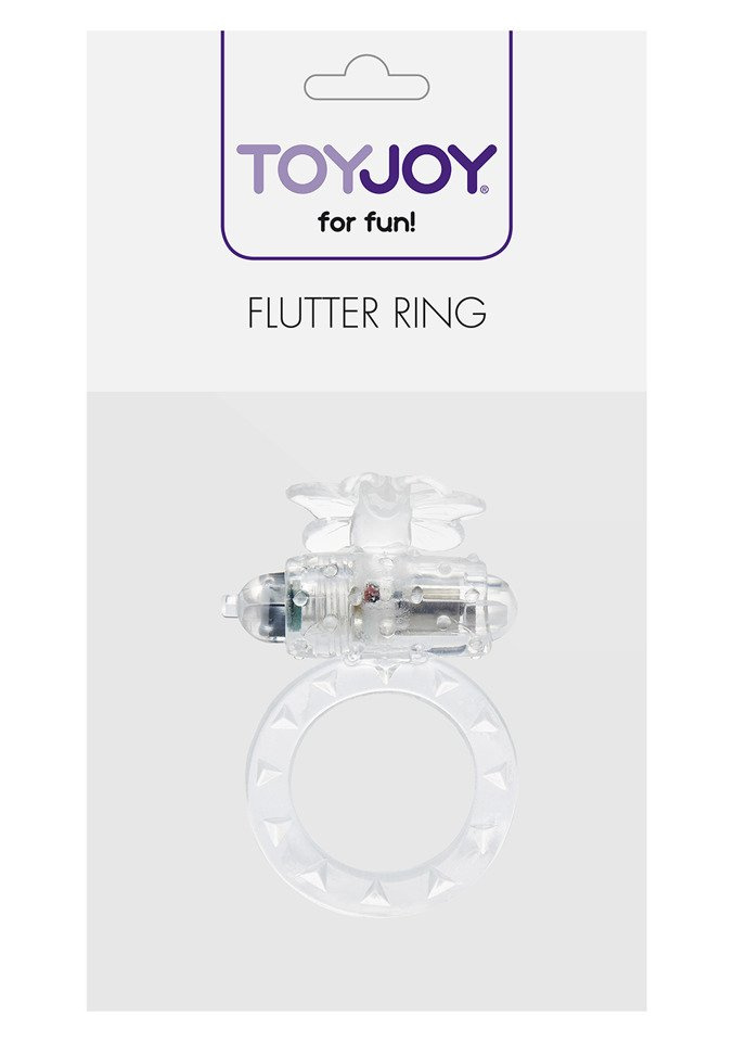 Ring Na Penisa Z Wibracją Flutter Ring Clear