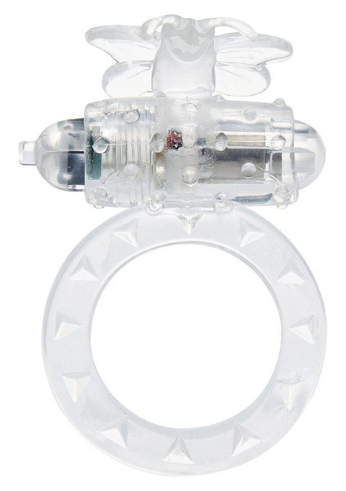 Ring Na Penisa Z Wibracją Flutter Ring Clear