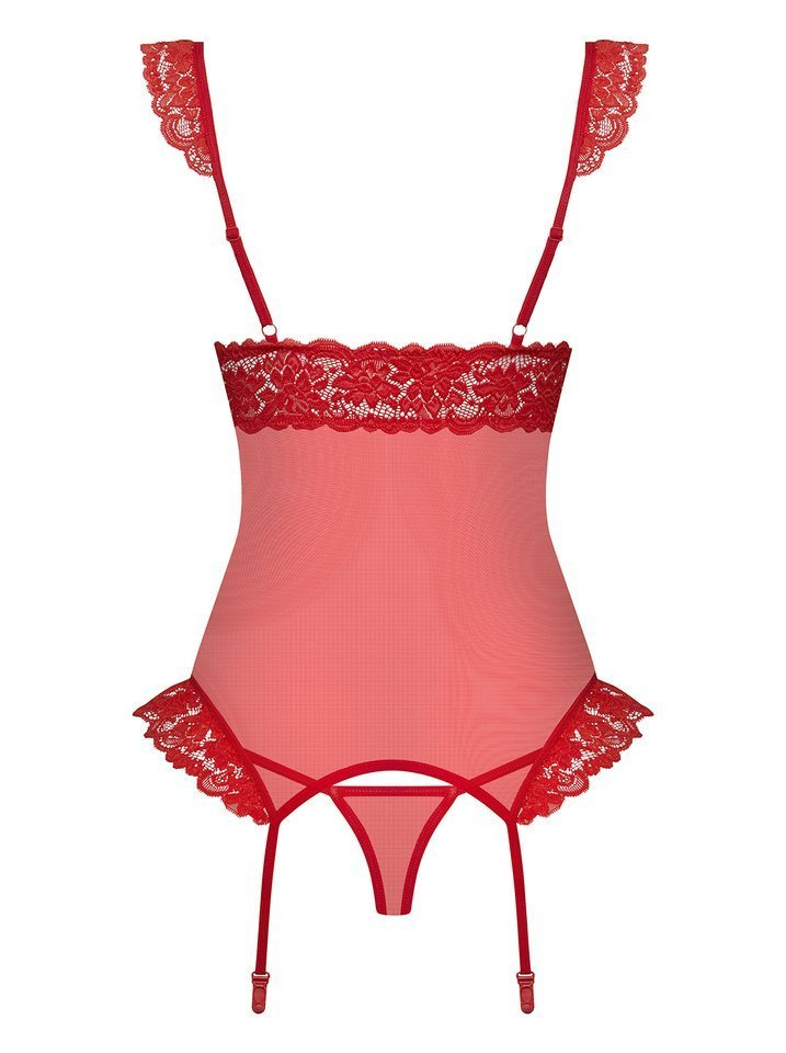 Kobiecy Gorset i Stringi - Obsessive 863-COR-3 L/XL
