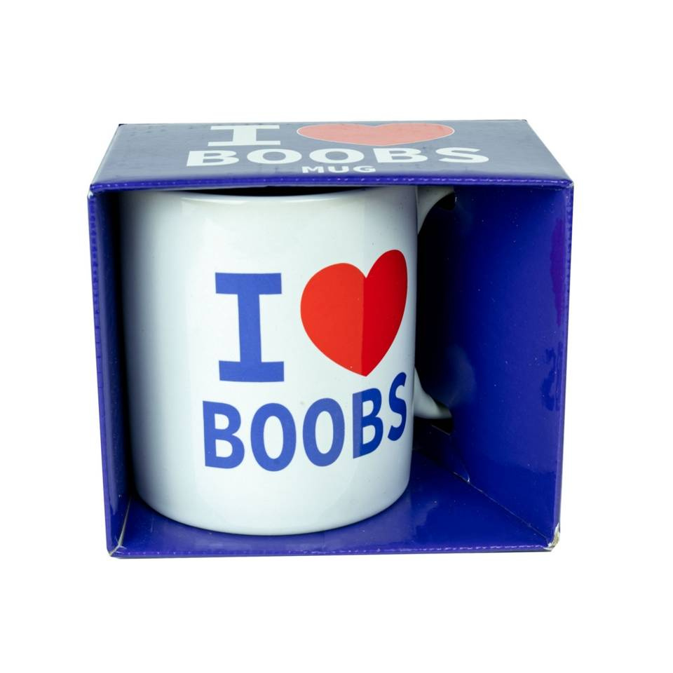 Śmieszny Kubek Dla Miłośników Piersi - I Love Boobs Mug