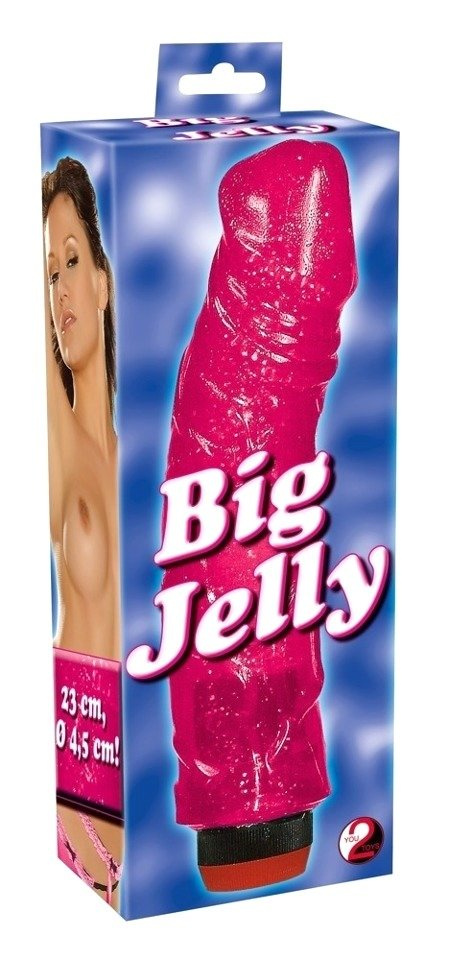 Gruby Wibrator Żelowy Big Jelly