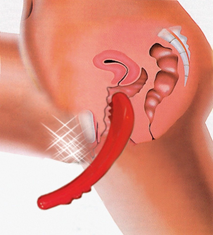 Żelowe Dildo Dwustronne Analno-Waginalne Ex Alien Ridgeback