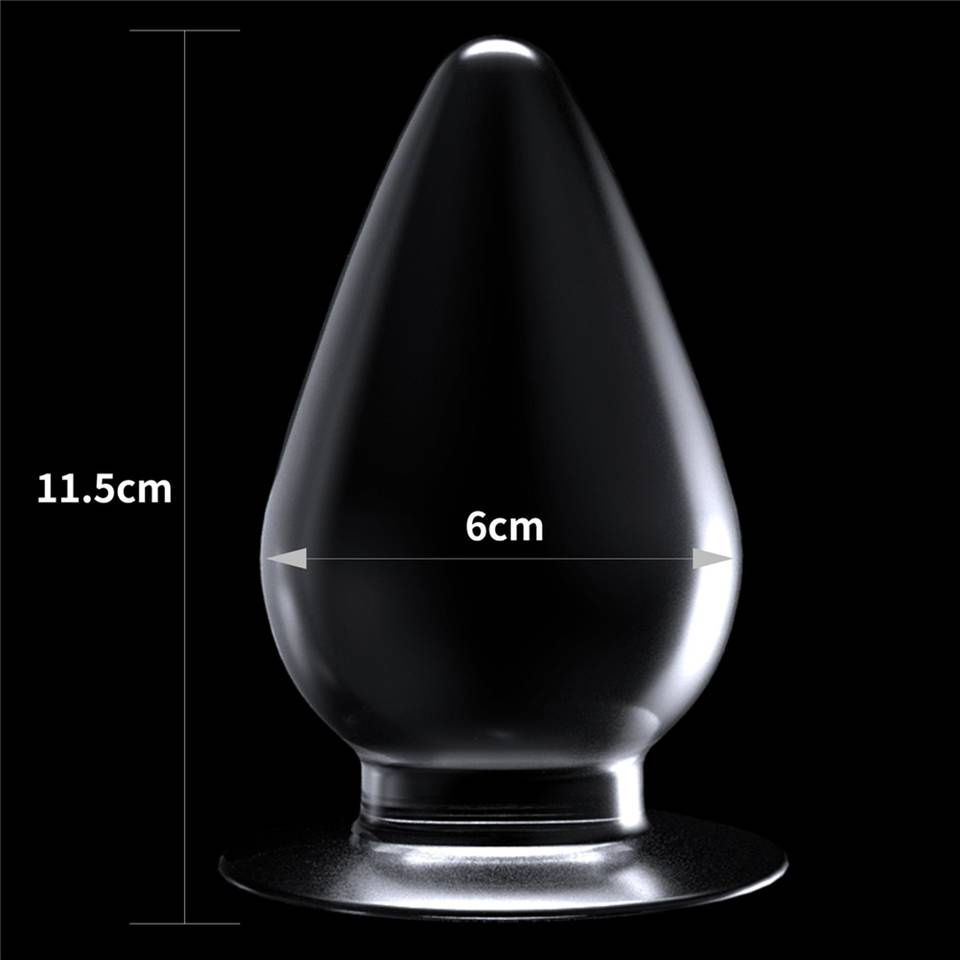 Duży Korek Analny Przezroczysty - Flawless Clear Anal Plug 4.5''