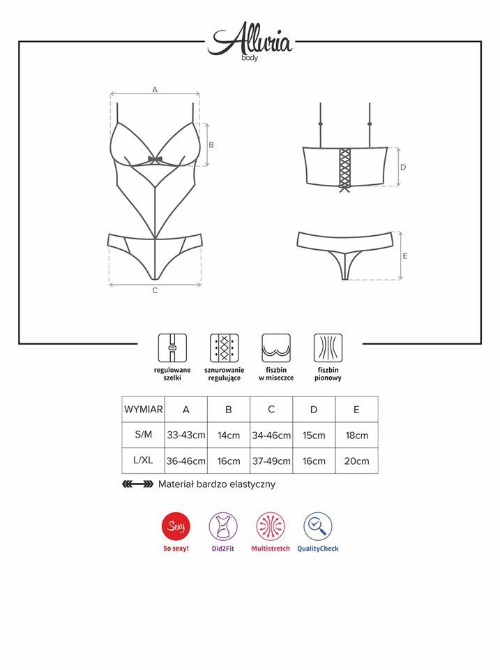 Seksowne Body - Obsessive Alluria S/M