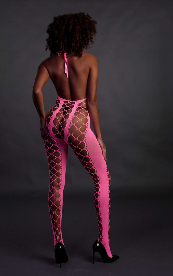 Neonowy Bodystocking Ouch! 835 Pink XS/XL
