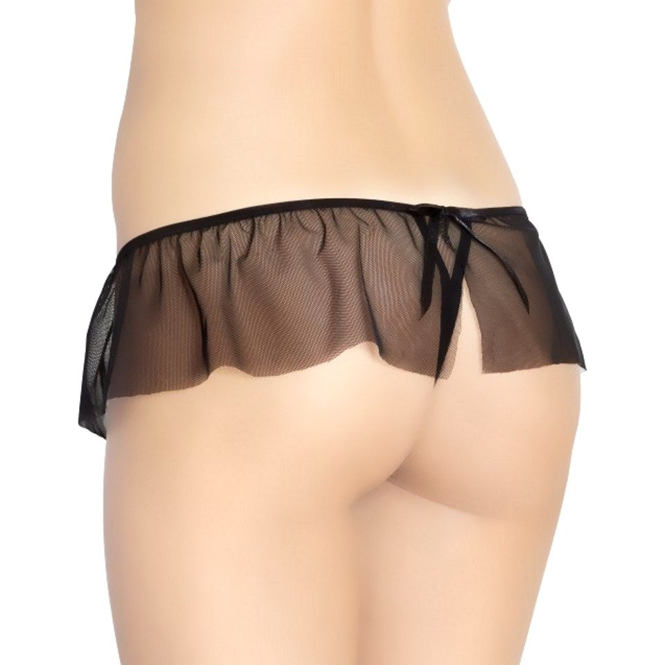 Czarne Stringi Damskie Otwarte SoftLine 2394 M/L