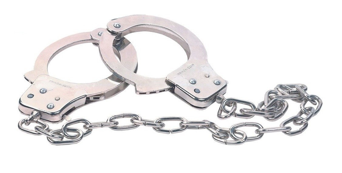 Solidne Metalowe Kajdanki Na Ręce - Chrome Hand Cuffs